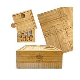 Custom Bamboo Charcuterie Puzzle