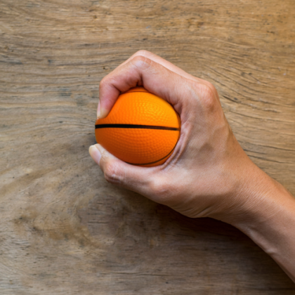 Custom Foam Stress Reliever Basketball - In Use