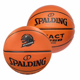 Custom Spalding Full-Size Composite Leather Basketball - Added Fee for Multiple Imprint Colors
