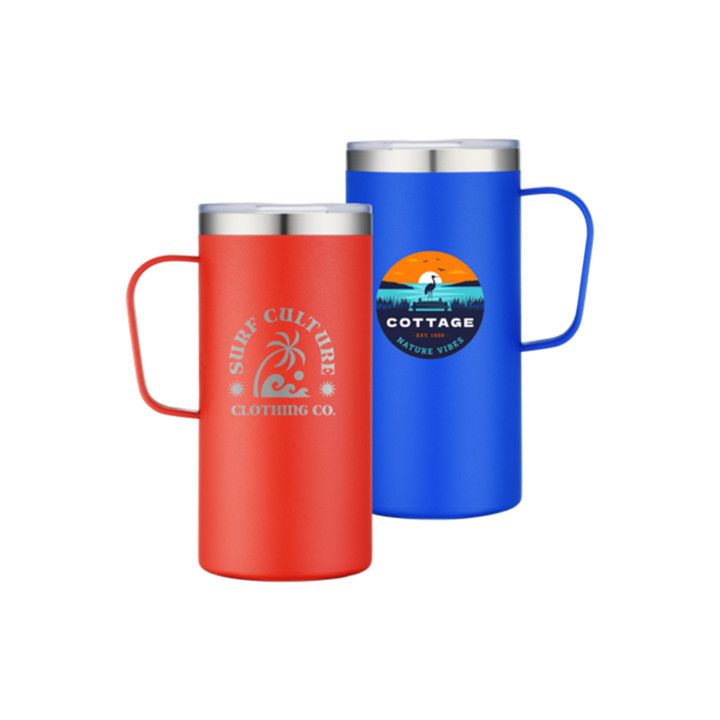 Custom 20 oz Double Wall SS Vacuum Tall Camping Mug
