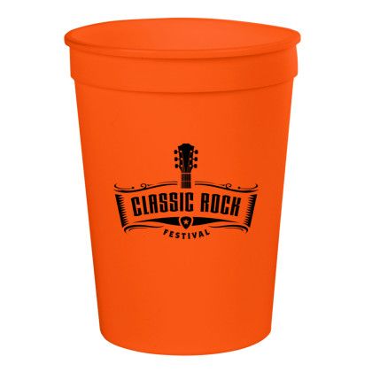 Custom 12 Oz. Big Game Stadium Cup - Orange
