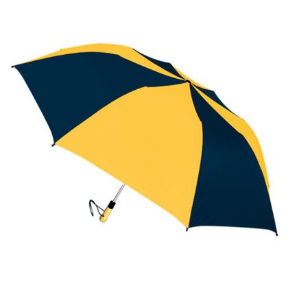 Big Storm Super Oversized Folding Umbrella-Navy-Gold