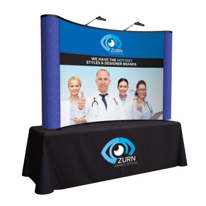 Custom 8' ARISE Tabletop Display Kit - Blue