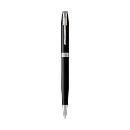 Custom Parker Sonnet Ballpoint - Black - Silver Trim Custom Parker Sonnet Ballpoint - Black - Silver Trim