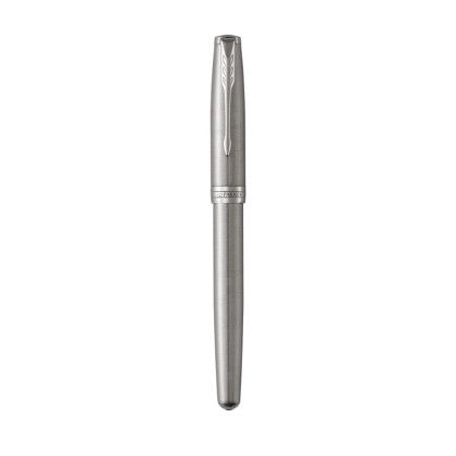 Custom Parker Sonnet Rollerball -Stainless steel-Silver Trim Closed