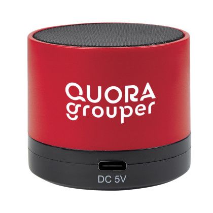 Custom Wireless Mini Cylinder Speaker 2.0 - Red