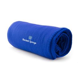Custom Embroidered Fleece Blankets - Royal blue