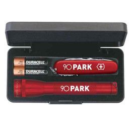 Mini Maglite & Large Victorinox Swiss Army Knife-Boxed- REd 