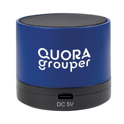 Custom Wireless Mini Cylinder Speaker 2.0 - Royal blue