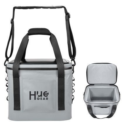 Custom Intrepid Water Resistant 18 - Can Cooler Bag - Gray
