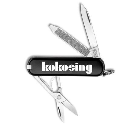 Mini Mag-Lite w/Victorinox Climber Swiss Army Knife Promotional Custom-Black