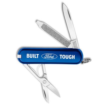 Mini Mag-Lite w/Victorinox Climber Swiss Army Knife Promotional Custom-Royal Blue