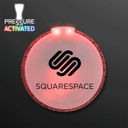 Custom Color Change LED Round Drink Coasters - Multicolor 2