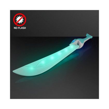 Custom LED Shark Toy Sword, Machete Style - Multicolor 2