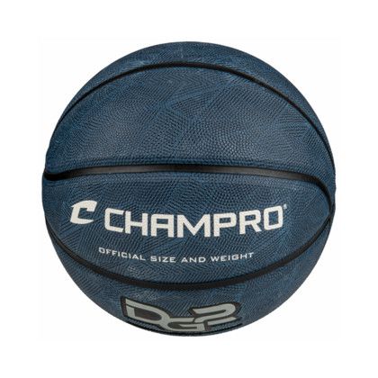 Custom CHAMPRO Dura-Grip 230 Rubber Basketball -Navy