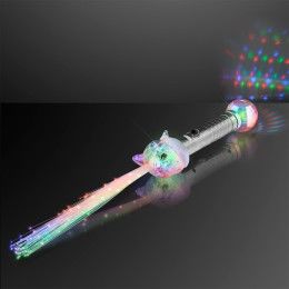 Custom Deluxe Light Up Dolphin Toy Wand 15" - Multicolor