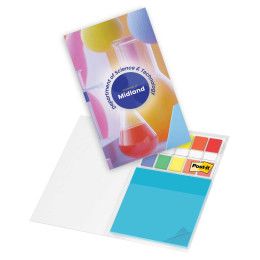 Custom Post-it Transparent Notes with Colored Flags - Full Color Cover Custom Post-it Transparent Notes with Colored Flags - Full Color Cover