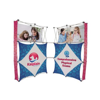 Custom Deluxe GeoMetrix Wide Corner Connector Display Kit - Multicolor