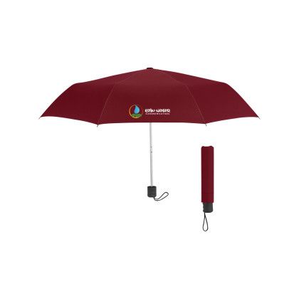 Recycle Budget Custom Umbrella-42 Inch - Maroon Recycle Budget Custom Umbrella-42 Inch - Maroon