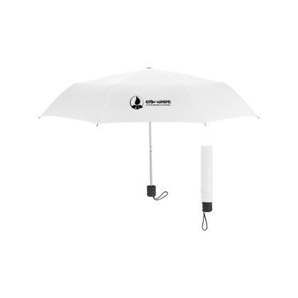 Recycle Budget Custom Umbrella-42 Inch - White Recycle Budget Custom Umbrella-42 Inch - White