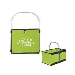 Custom Collapsible Multi-Tasking Basket - Lime Green / Black 