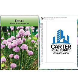 Chive Seed Packets with Logo | Custom Chive Seed Packs
