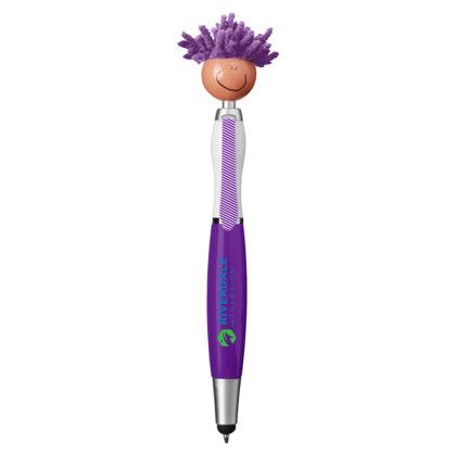 Custom Multicultural Moptopper Screen Cleaner Stylus Pen - Purple Custom Multicultural Moptopper Screen Cleaner Stylus Pen - Purple