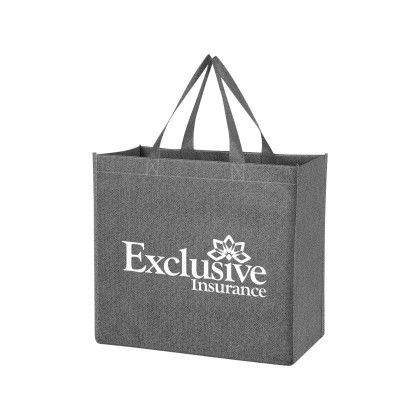 Custom Non-Woven Cody Tote Bag - Gray With Gray 