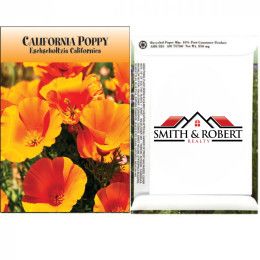 California Poppy Seed Packets Promotional Custom Imprinted With Logo