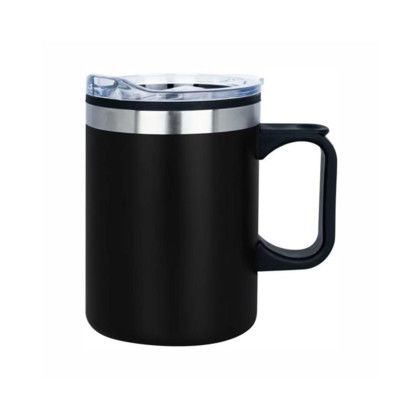 Custom 14oz Economy Camping Mug - Black 
