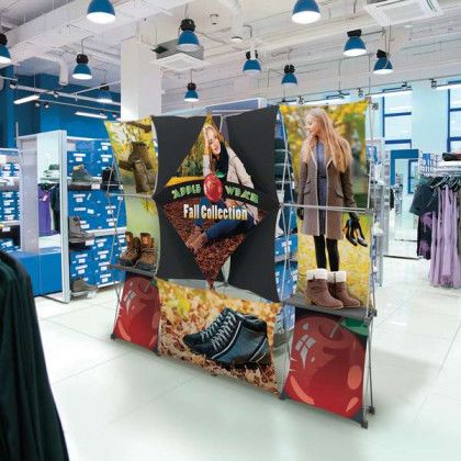 Custom Deluxe GeoMetrix 12-Quad Classic Trade Show Display Custom Deluxe GeoMetrix 12-Quad Classic Trade Show Display