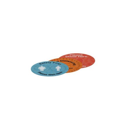 Custom 12" Indoor Surface Grip Circles (set of three) - Multicolor 2