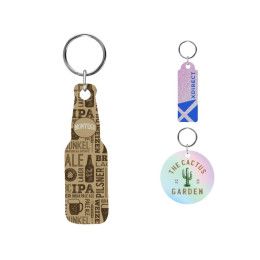 Custom Acrylic Key Tag - Custom Shape 3"