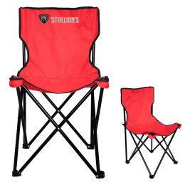 Custom RPET Folding Chair With Carrying Bag - Red Custom RPET Folding Chair With Carrying Bag - Red