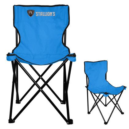 Custom RPET Folding Chair With Carrying Bag - Royal Blue