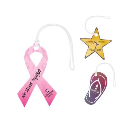 Custom Acrylic Bag Tag - Custom Shapes 9" Custom Acrylic Bag Tag - Custom Shapes 9"