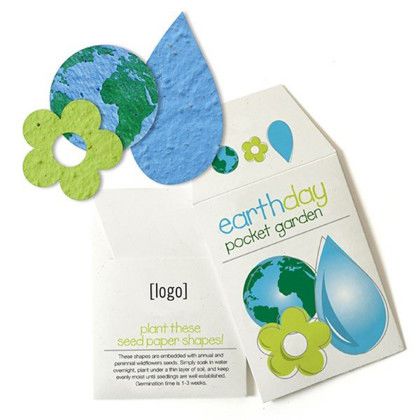 Custom Earth Day Pocket Garden Cardstock - Design A