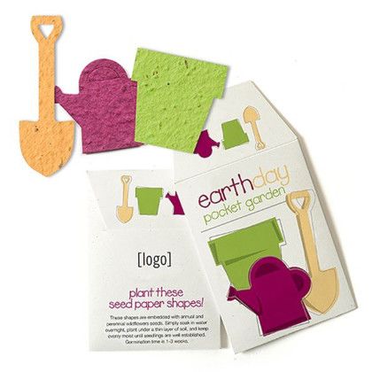 Custom Earth Day Pocket Garden Cardstock - Design B