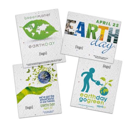 Custom Earth Day Seed Paper Postcard - All types