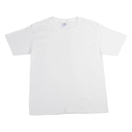 Custom Youth 100% Cotton White T-Shirt - White
