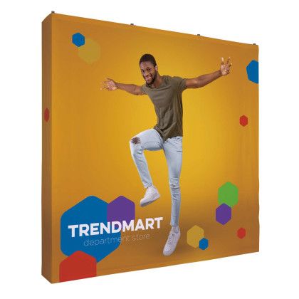 Custom 8' Straight Splash Floor Display Wrap Kit (Block-Out Fabric) - Multicolor