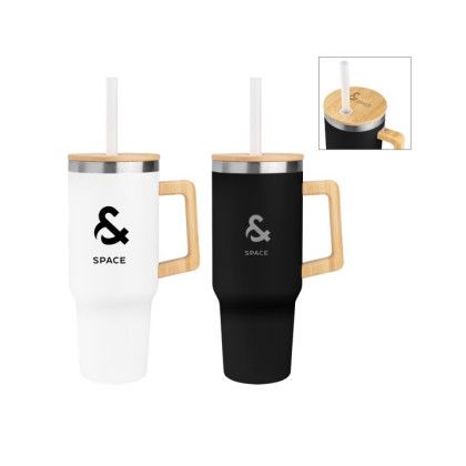 Custom 40 Oz. Carolina Recycled Stainless Steel Tumbler - All colors