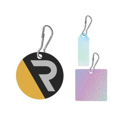 Acrylic Zipper Pull - Custom Shape 3" - Glitter or Holographic Design for Added Fee