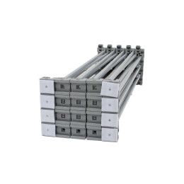 Custom 10' Straight Splash Floor Display Hardware - Multicolor