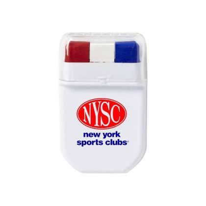 Custom Patriotic Face Paint with Logo - Red White and Blue