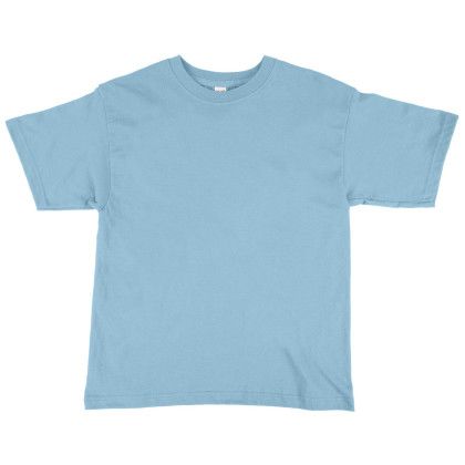 Custom M&O Youth Gold Soft T-Shirt 100% Cotton Screened - Light Blue