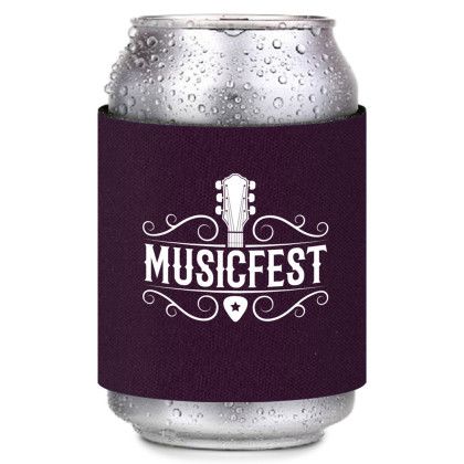  Custom Wrap Can Cooler - Burgundy