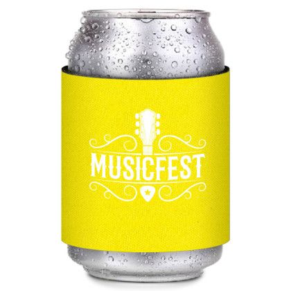  Custom Wrap Can Cooler - Yellow