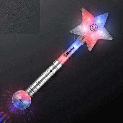 Custom Imprinted Star Light Jumbo Wand 17"