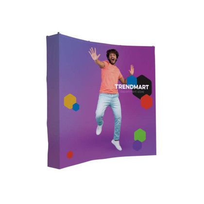 Custom 8' Curved Splash Floor Display Wrap Kit (Block-Out Fabric) Custom 8' Curved Splash Floor Display Wrap Kit (Block-Out Fabric)